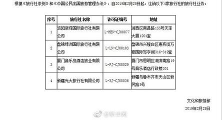 文化和旅游部強化出境游市場監管，16家旅行社業務資質被取消